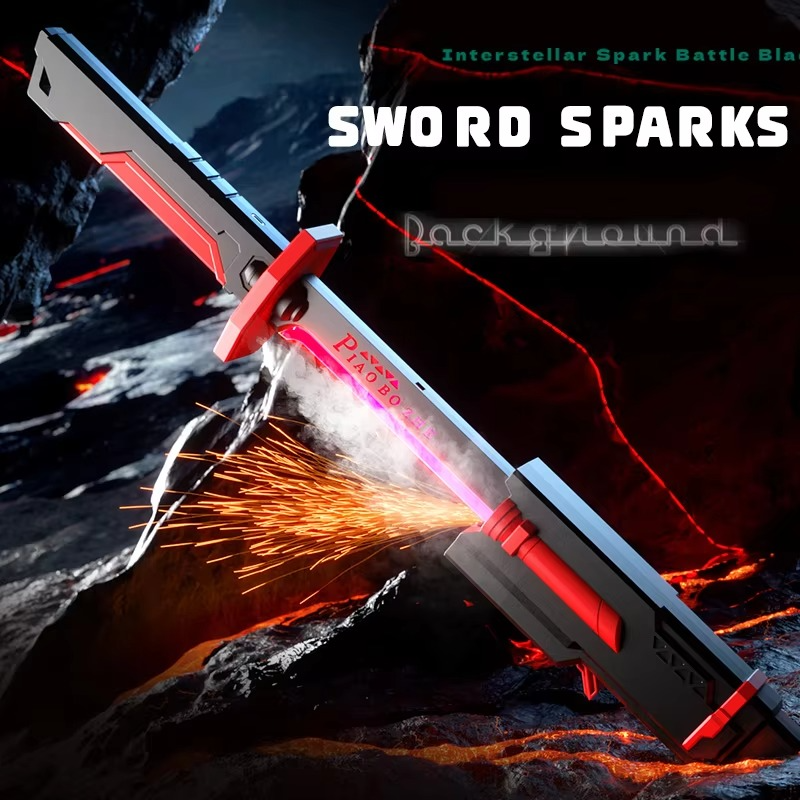 SparkBlade LED Sword Toy Flashing Lights, Smoke & Sound Effects