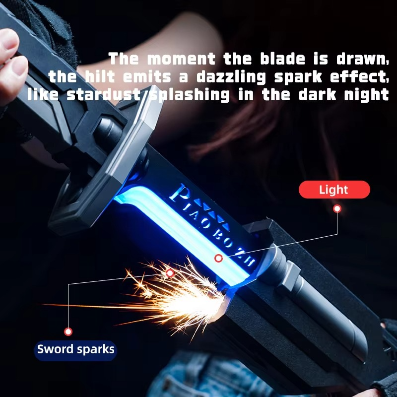 SparkBlade LED Sword Toy Flashing Lights, Smoke & Sound Effects