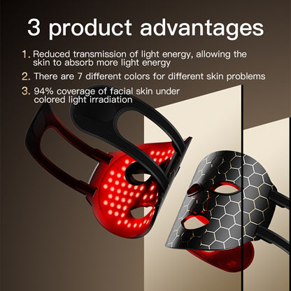 7-Color LED Facial Beauty Device – Multi-Mode Strap for Home Skincare