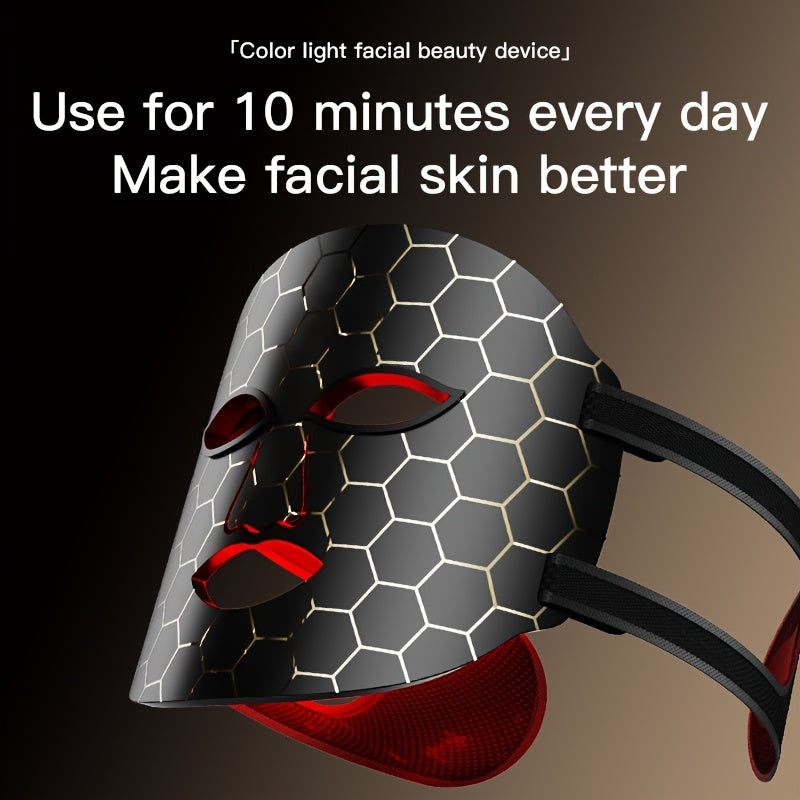 7-Color LED Facial Beauty Device – Multi-Mode Strap for Home Skincare