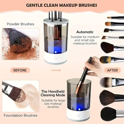 USB Plug Portable Electric Makeup Brush Cleaner With Rubber Makeup Machine
