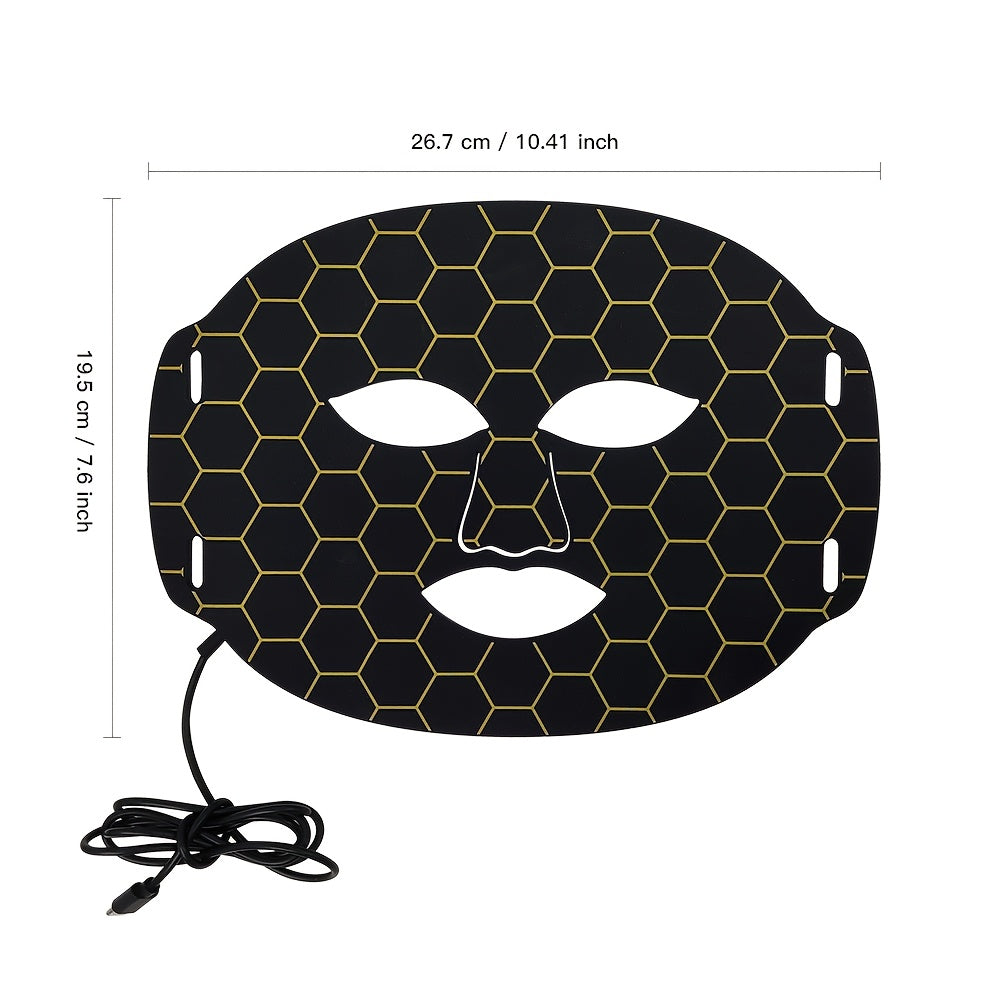 7-Color LED Facial Beauty Device – Multi-Mode Strap for Home Skincare